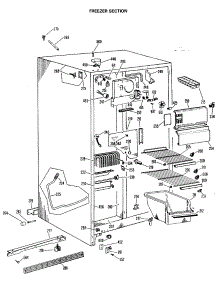 02 - Freezer Section parts for Ge Refrigerator TFX22KLP from AppliancePartsPros.com