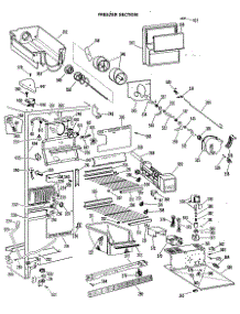03 - Freezer Section parts for Ge Refrigerator TFCW27FLL from AppliancePartsPros.com