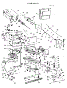 03 - Freezer Section parts for Ge Refrigerator TFX24FLP from AppliancePartsPros.com