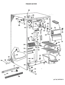02 - Freezer Section parts for Ge Refrigerator TFX22ZLP from AppliancePartsPros.com