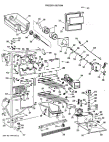 03 - Freezer Section parts for Ge Refrigerator TFX24VLP from AppliancePartsPros.com