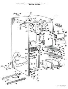 02 - Freezer Section parts for Ge Refrigerator TFX20PLP from AppliancePartsPros.com
