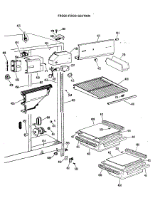 03 - Fresh Food Section parts for Ge Refrigerator TFX20PLP from AppliancePartsPros.com