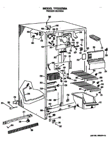 Freezer Section parts for Ge Refrigerator TFE22ZMA from AppliancePartsPros.com