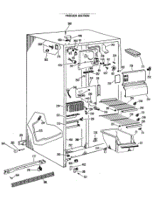 02 - Freezer Section parts for Ge Refrigerator TFXC22ZMA from AppliancePartsPros.com