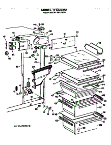 Fresh Food Section parts for Ge Refrigerator TFE22ZMA from AppliancePartsPros.com