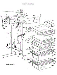 03 - Fresh Food Section parts for Ge Refrigerator TFXC22ZMA from AppliancePartsPros.com