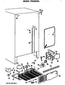 Unit parts for Ge Refrigerator TFE22ZMA from AppliancePartsPros.com