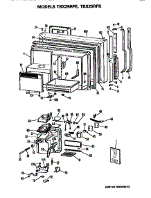 Freezer Door parts for Ge Refrigerator TBX25RPKLWH from AppliancePartsPros.com