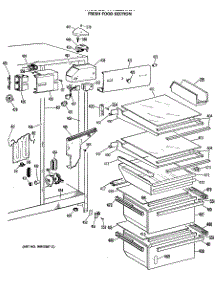 03 - Fresh Food Section parts for Ge Refrigerator TFX22RNA from AppliancePartsPros.com