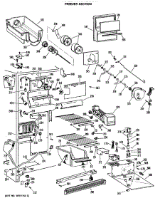 02 - Freezer Section parts for Ge Refrigerator TFXW20RNB from AppliancePartsPros.com