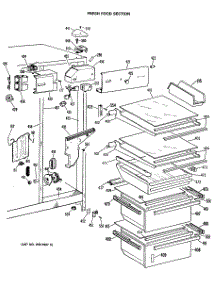 05 - Fresh Food Section parts for Ge Refrigerator TFXW24RMA from AppliancePartsPros.com