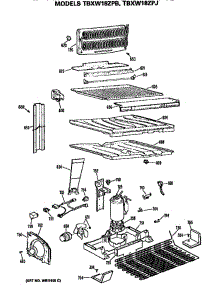 Unit parts for Ge Refrigerator TBXW18ZPJRWH from AppliancePartsPros.com