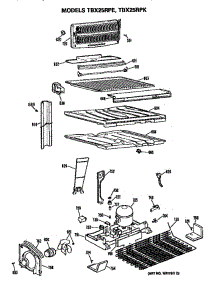 Unit parts for Ge Refrigerator TBX25RPKRAD from AppliancePartsPros.com