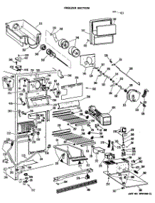 03 - Freezer Section parts for Ge Refrigerator TFE24RMA from AppliancePartsPros.com