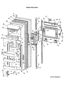 02 - Fresh Food Door parts for Ge Refrigerator TFXC24FMA from AppliancePartsPros.com