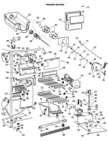 03 - Freezer Section parts for Ge Refrigerator TFXC24FMA from AppliancePartsPros.com