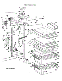 04 - Fresh Food Section parts for Ge Refrigerator TFXC24FMA from AppliancePartsPros.com
