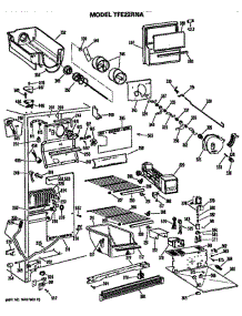Freezer Section parts for Ge Refrigerator TFE22RNA from AppliancePartsPros.com
