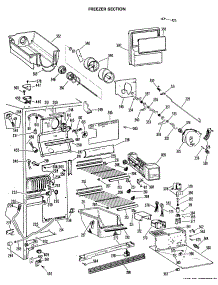 03 - Freezer Section parts for Ge Refrigerator TFX24EMA from AppliancePartsPros.com