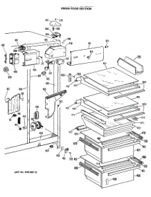 04 - Fresh Food Section parts for Ge Refrigerator TFX24EMA from AppliancePartsPros.com