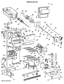 02 - Freezer Section parts for Ge Refrigerator TFX24SMA from AppliancePartsPros.com