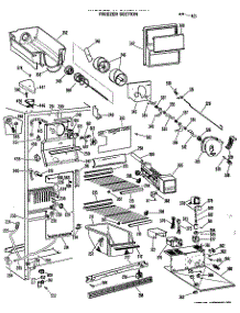 03 - Freezer Section parts for Ge Refrigerator TFCW27FMA from AppliancePartsPros.com
