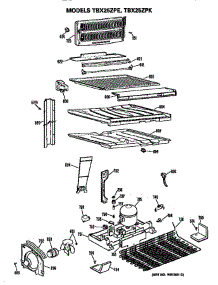 Unit parts for Ge Refrigerator TBX25ZPERAD from AppliancePartsPros.com