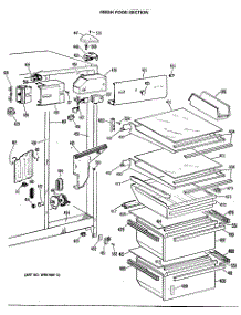 03 - Fresh Food Section parts for Ge Refrigerator TFX22TNA from AppliancePartsPros.com