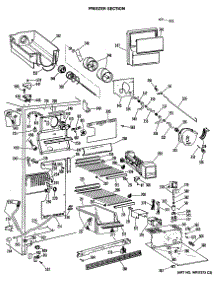 03 - Freezer Section parts for Ge Refrigerator TFX27TMA from AppliancePartsPros.com