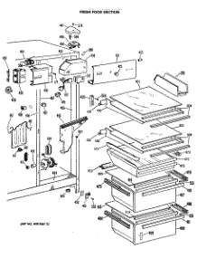 04 - Fresh Food Section parts for Ge Refrigerator TFX27TMA from AppliancePartsPros.com