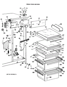 04 - Fresh Food Section parts for Ge Refrigerator TFE24FMA from AppliancePartsPros.com