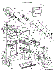 03 - Freezer Section parts for Ge Refrigerator TFXW27RMA from AppliancePartsPros.com