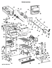 02 - Freezer Section parts for Ge Refrigerator TFE20RNB from AppliancePartsPros.com