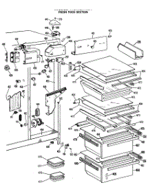 04 - Fresh Food Section parts for Ge Refrigerator TFEW27FMA from AppliancePartsPros.com