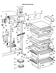 04 - Fresh Food Section parts for Ge Refrigerator TFEW27FNA from AppliancePartsPros.com