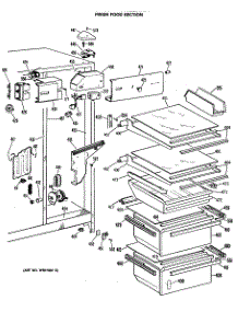 03 - Fresh Food Section parts for Ge Refrigerator TFCW22RNA from AppliancePartsPros.com