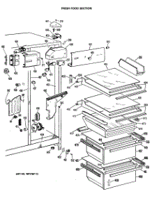 04 - Fresh Food Section parts for Ge Refrigerator TFE27RMA from AppliancePartsPros.com