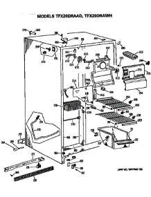 Freezer Section parts for Ge Refrigerator TFX20DRAWHWH from AppliancePartsPros.com