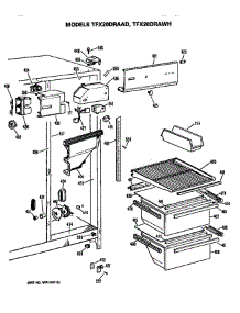 Fresh Food Section parts for Ge Refrigerator TFX20DRAWHWH from AppliancePartsPros.com