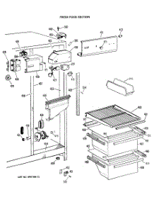 02 - Fresh Food Section parts for Ge Refrigerator TFX20PRAAD from AppliancePartsPros.com
