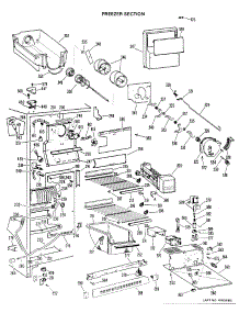 03 - Freezer Section parts for Ge Refrigerator TFX24FHE from AppliancePartsPros.com