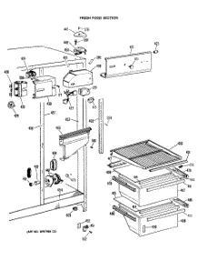 03 - Fresh Food Section parts for Ge Refrigerator TFX22PRAAD from AppliancePartsPros.com