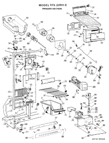 02 - Freezer Section parts for Ge Refrigerator TFX22RHE from AppliancePartsPros.com