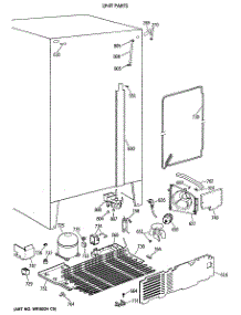 04 - Unit Parts parts for Ge Refrigerator MRSC20KWXAAD from AppliancePartsPros.com