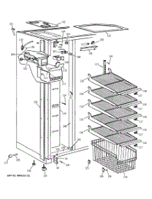 02 - Freezer Section parts for Ge Refrigerator BIS42AJC from AppliancePartsPros.com