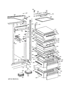 04 - Fresh Food Section parts for Ge Refrigerator BIS42CKB from AppliancePartsPros.com