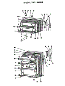 Doors parts for Ge Refrigerator TBF14XGB from AppliancePartsPros.com
