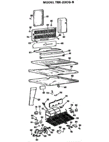 Unit parts for Ge Refrigerator TBX23CGB from AppliancePartsPros.com