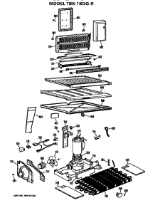 Unit parts for Ge Refrigerator TBX18DGR from AppliancePartsPros.com